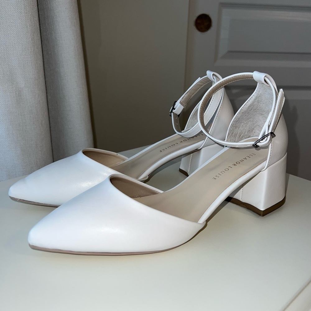 ELEANOR LOUISE
Harmony | White Mid Heels size 9.5-10